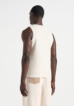 Justin - Ribbed Cotton Vest - Cream