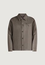 Leo - Houndstooth Overshirt - Brown