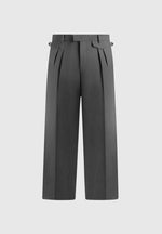 Pierre - Twin Pleat Tailored Trousers - Grey