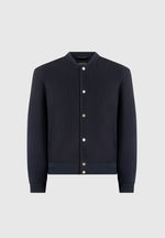 Savin - Pinstripe Bomber Jacket - Navy