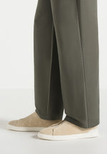 Henri - Foldover Trousers - Olive