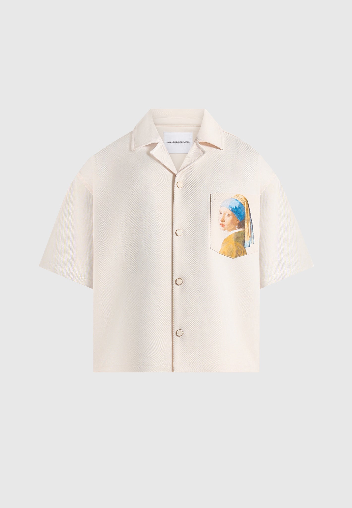 Stephane - "A Girl With A Pearl Earring" Boxy Shirt - Cream