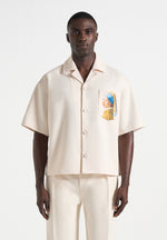 Stephane - "A Girl With A Pearl Earring" Boxy Shirt - Cream