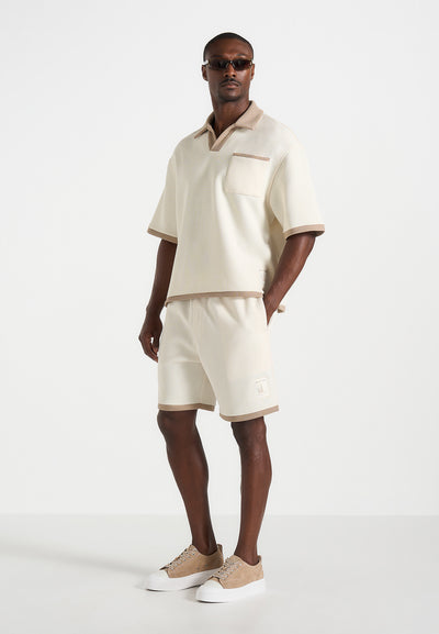 Reuben - Crochet Detail Shorts - Cream