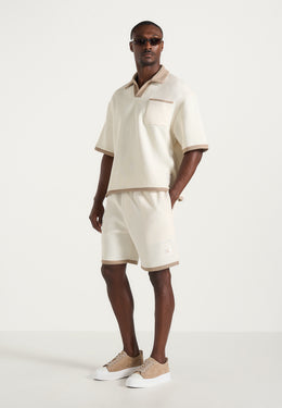 Reuben - Crochet Detail Shorts - Cream