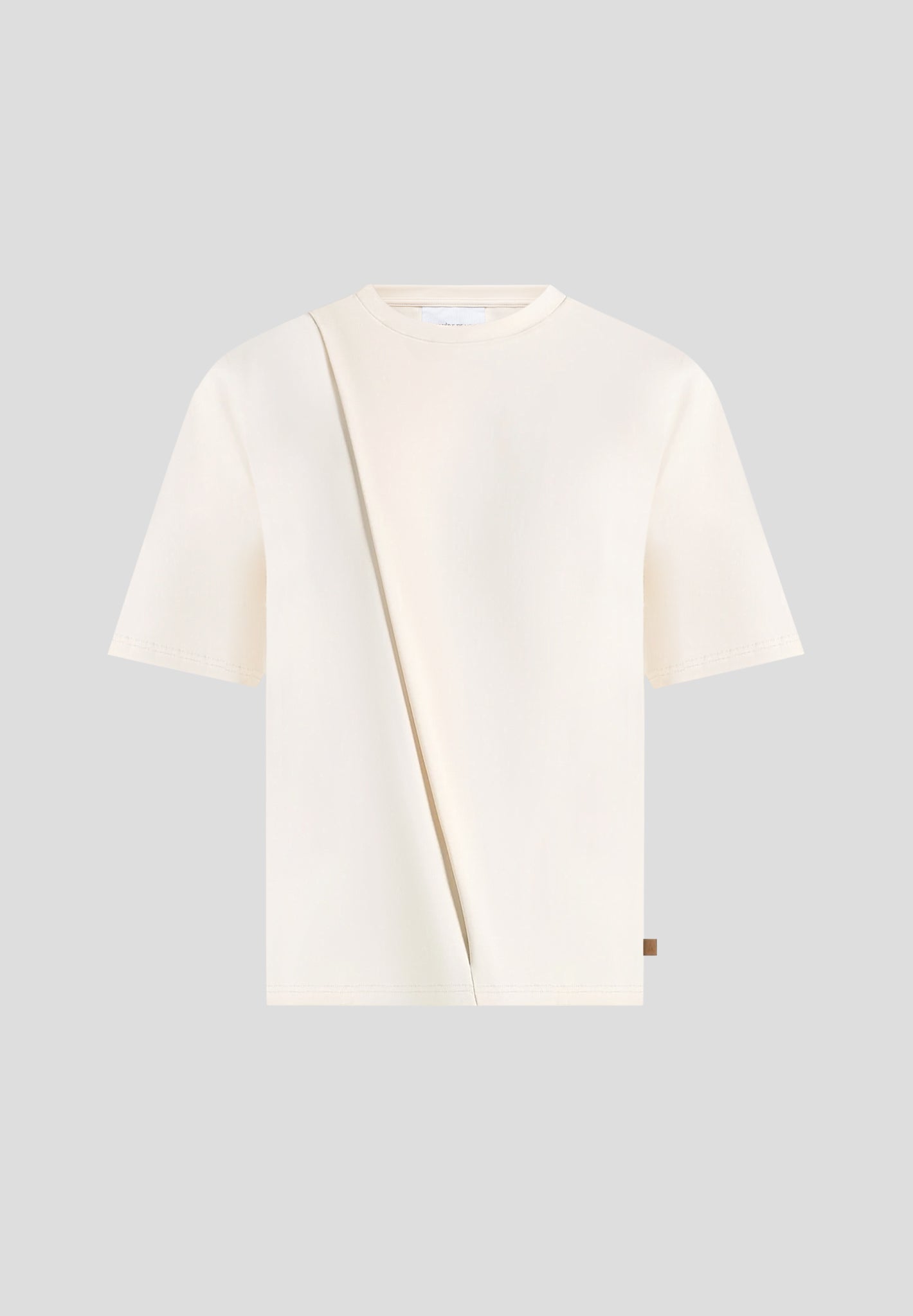 hugo-relaxed-fit-cotton-t-shirt-with-pleat-cream