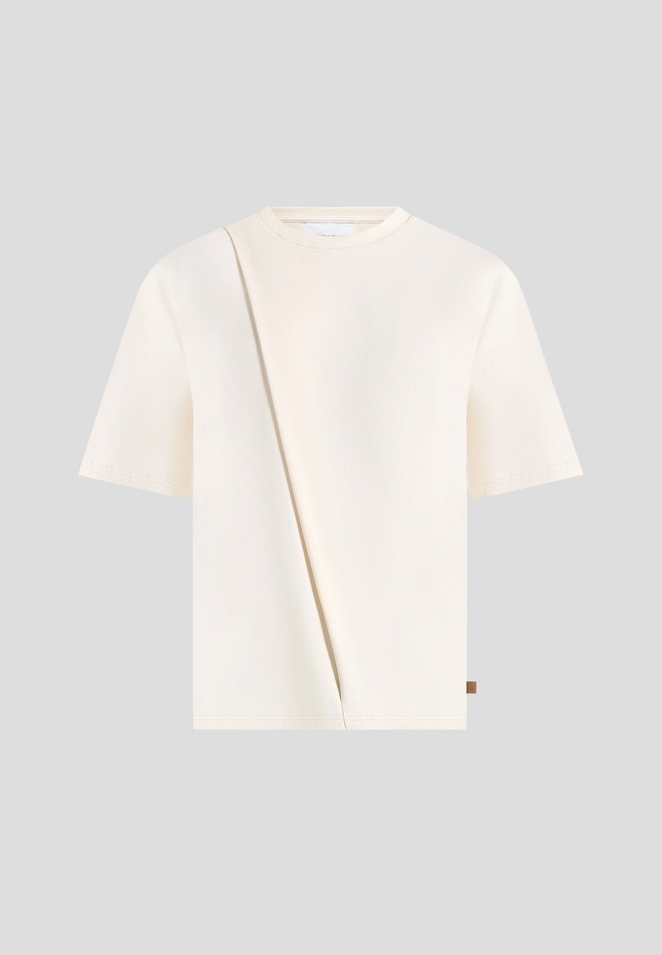 hugo-relaxed-fit-cotton-t-shirt-with-pleat-cream