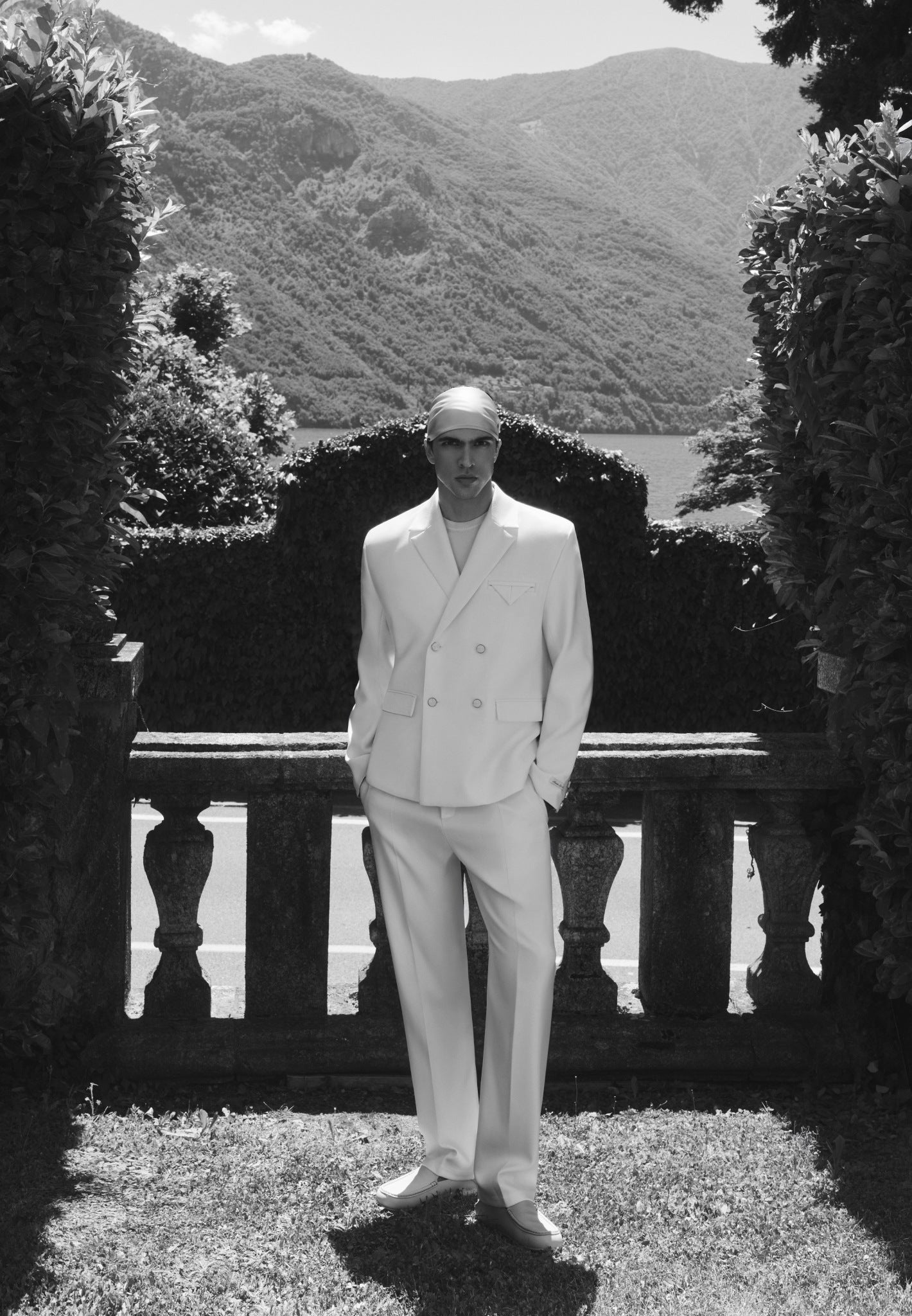 Didier - Double Breasted Tailored Suit Blazer - Off White