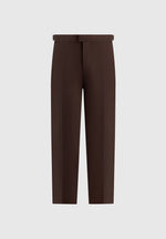 Hubert - Slim Fit Tailored Trousers - Brown