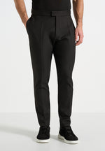 Hubert - Slim Fit Tailored Trousers - Black