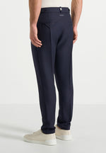 Hubert - Slim Fit Tailored Trousers - Navy