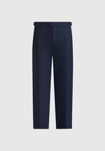 Hubert - Slim Fit Tailored Trousers - Navy