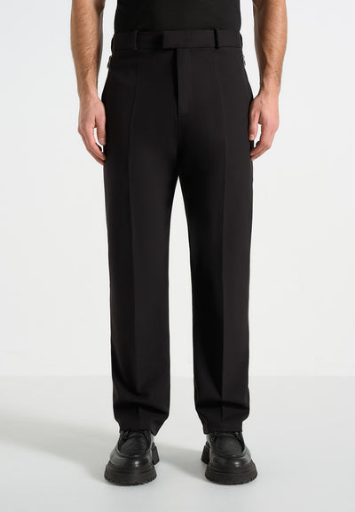Joseph - Regular Fit Tailored Trousers - Black