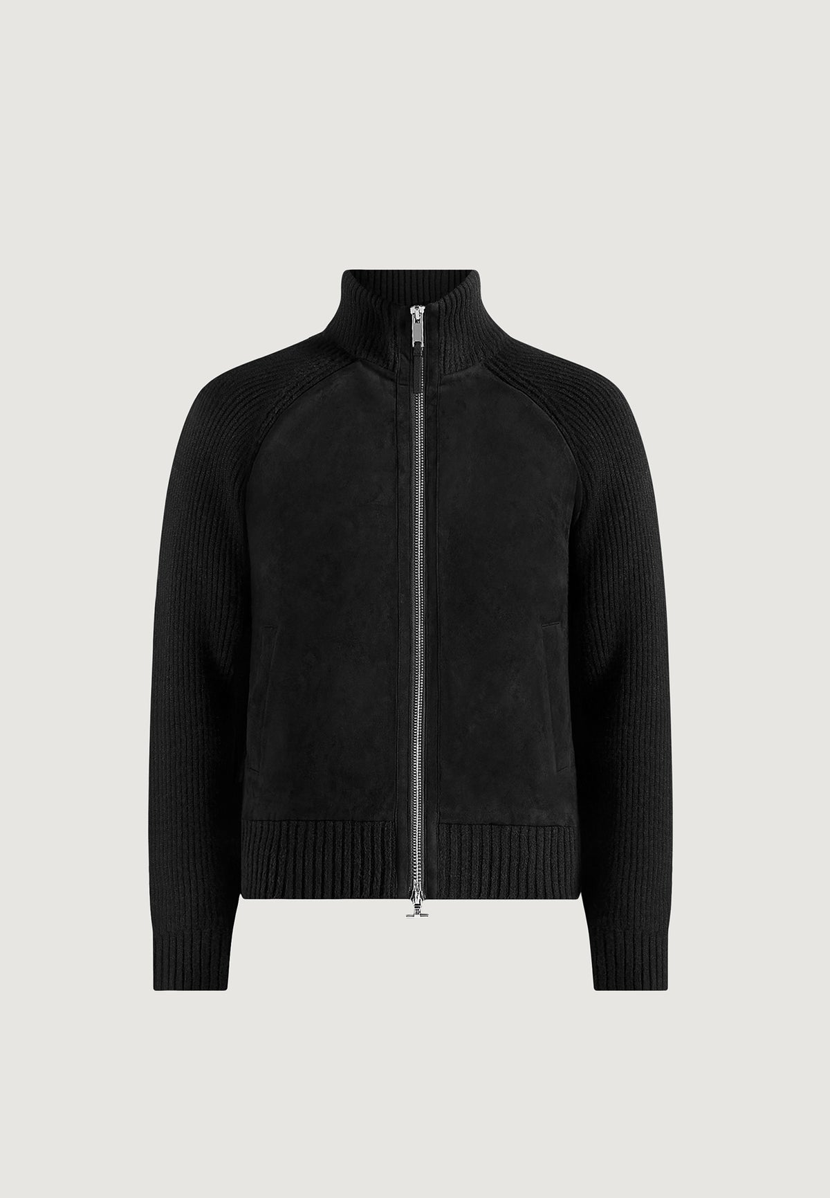 Rami - Suede & Knit Jacket - Black