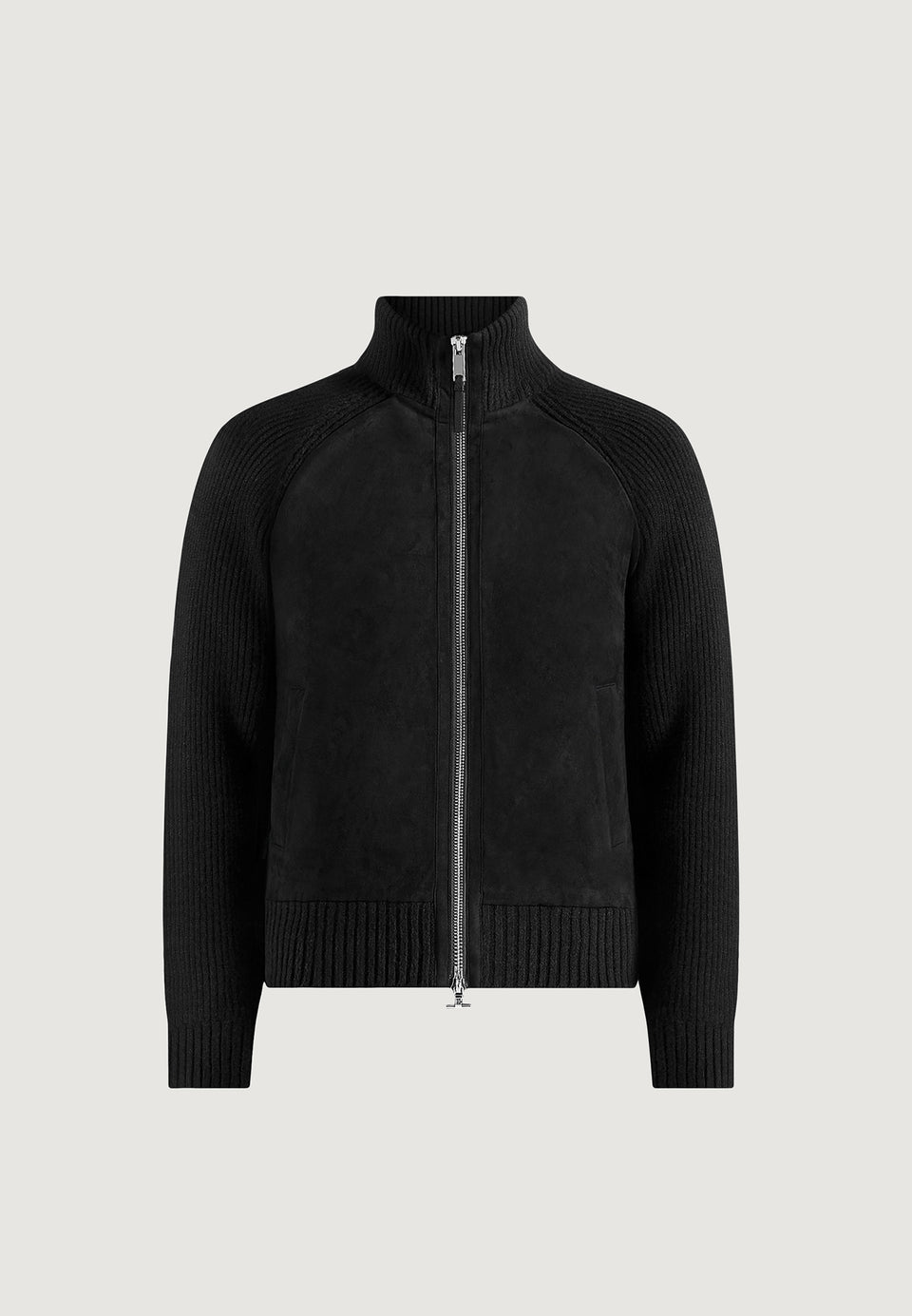 Rami - Suede & Knit Jacket - Black