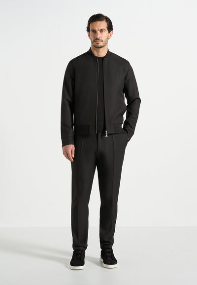 Sami - Tailored Bomber Jacket - Black