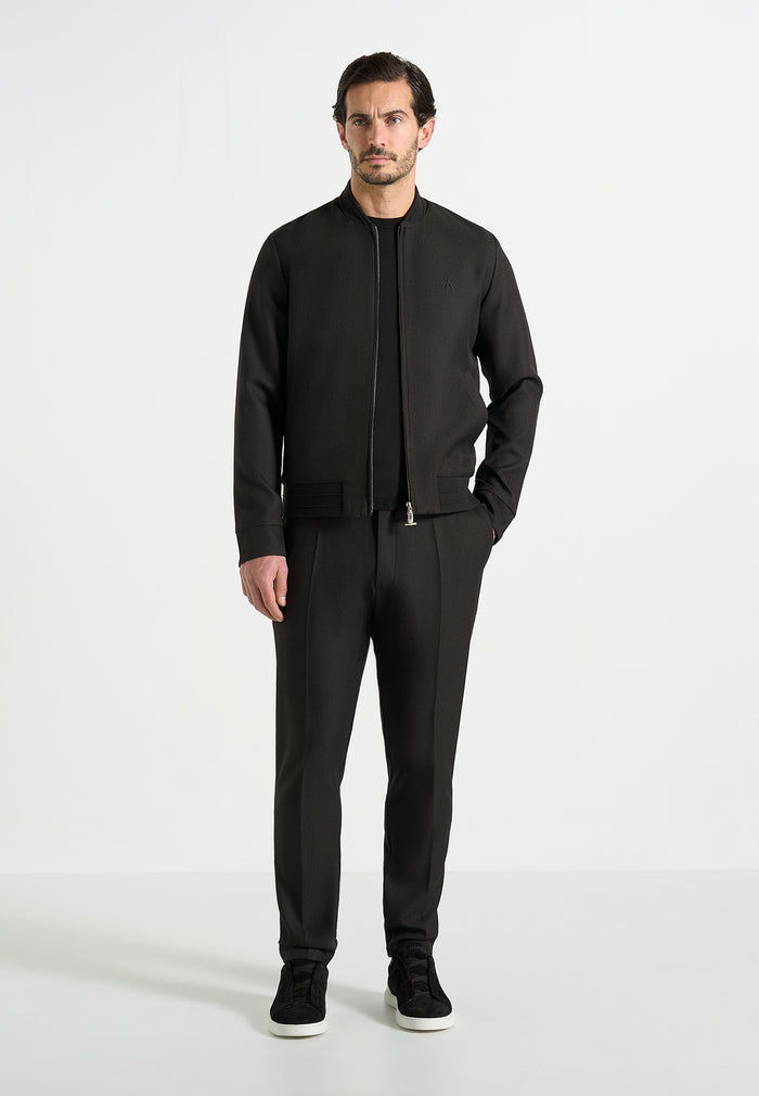 Sami - Tailored Bomber Jacket - Black