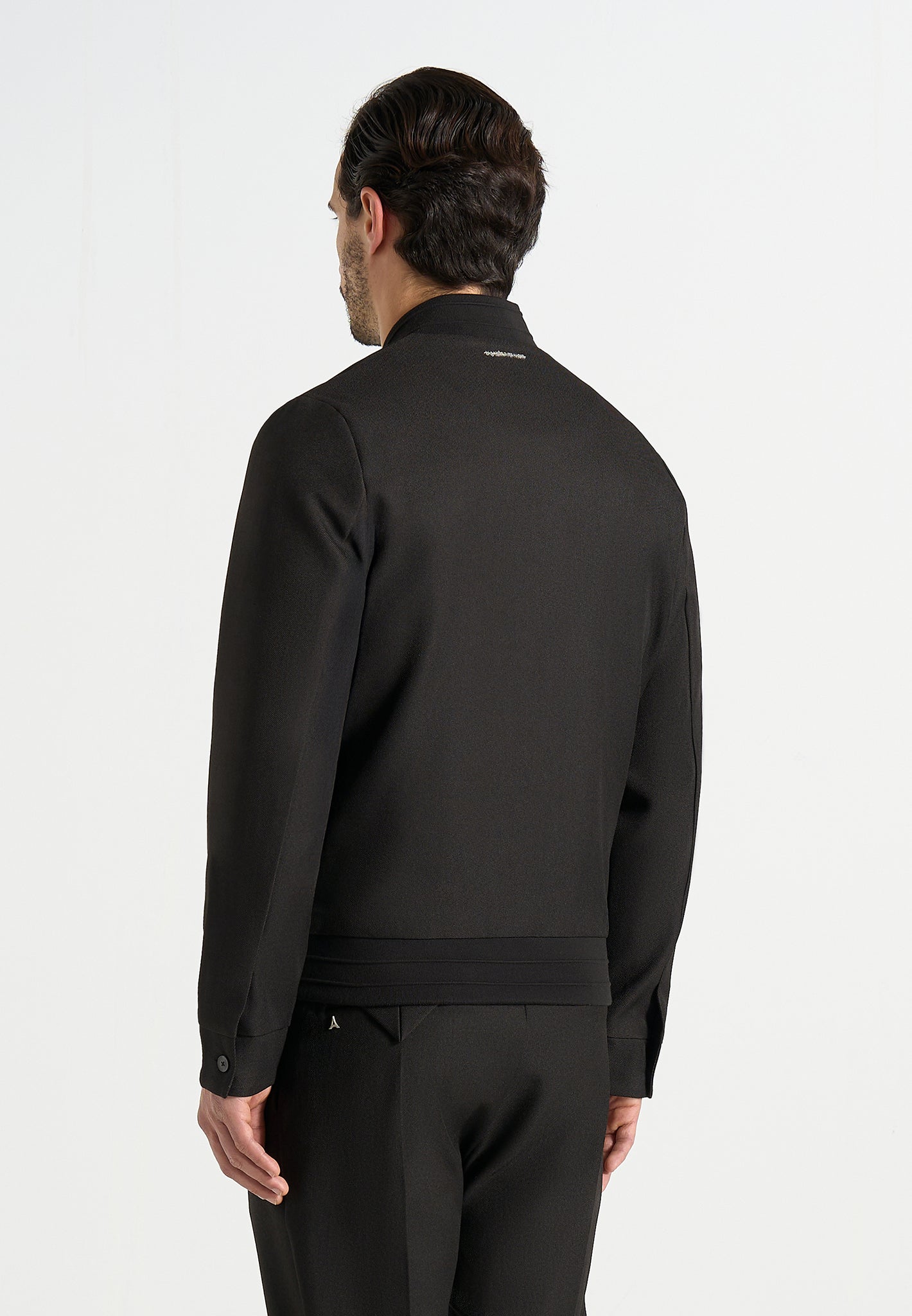 Sami - Tailored Bomber Jacket - Black