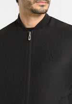 Sami - Tailored Bomber Jacket - Black