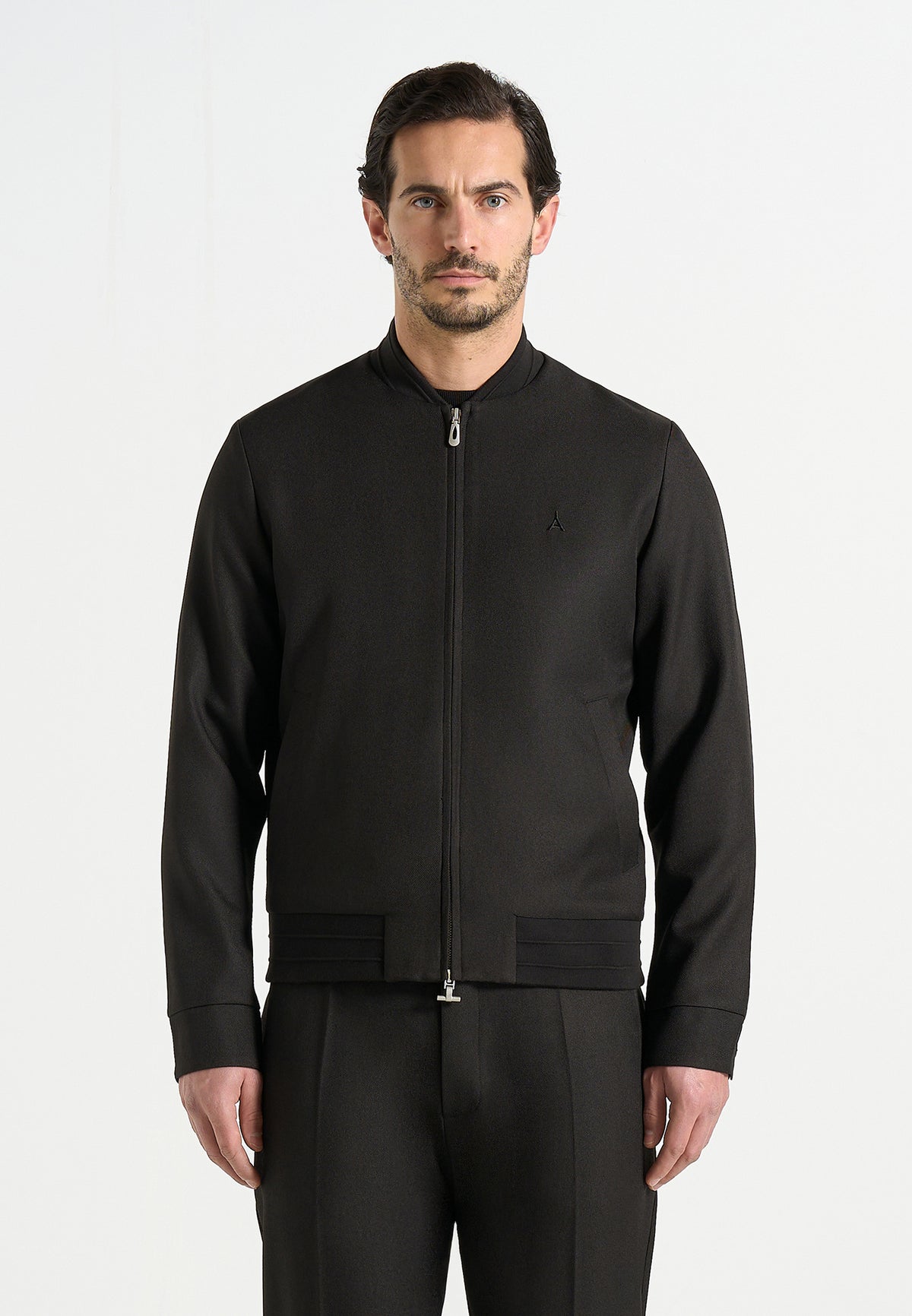 Sami - Tailored Bomber Jacket - Black