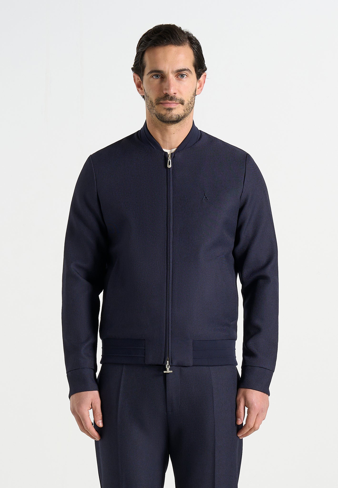 Sami - Tailored Bomber Jacket - Navy