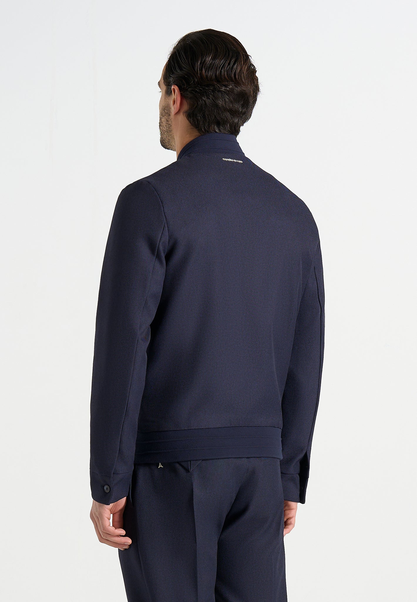 Sami - Tailored Bomber Jacket - Navy