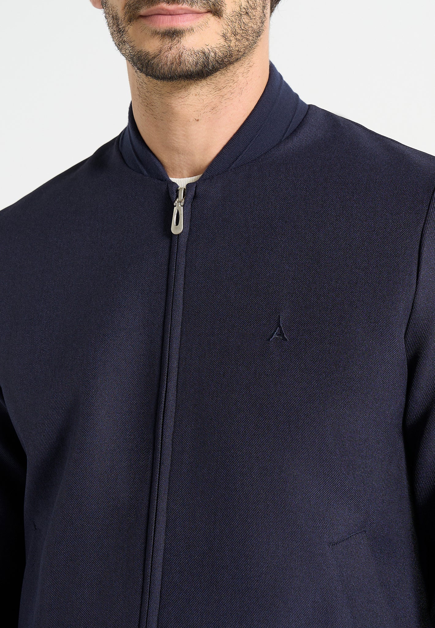 Sami - Tailored Bomber Jacket - Navy 