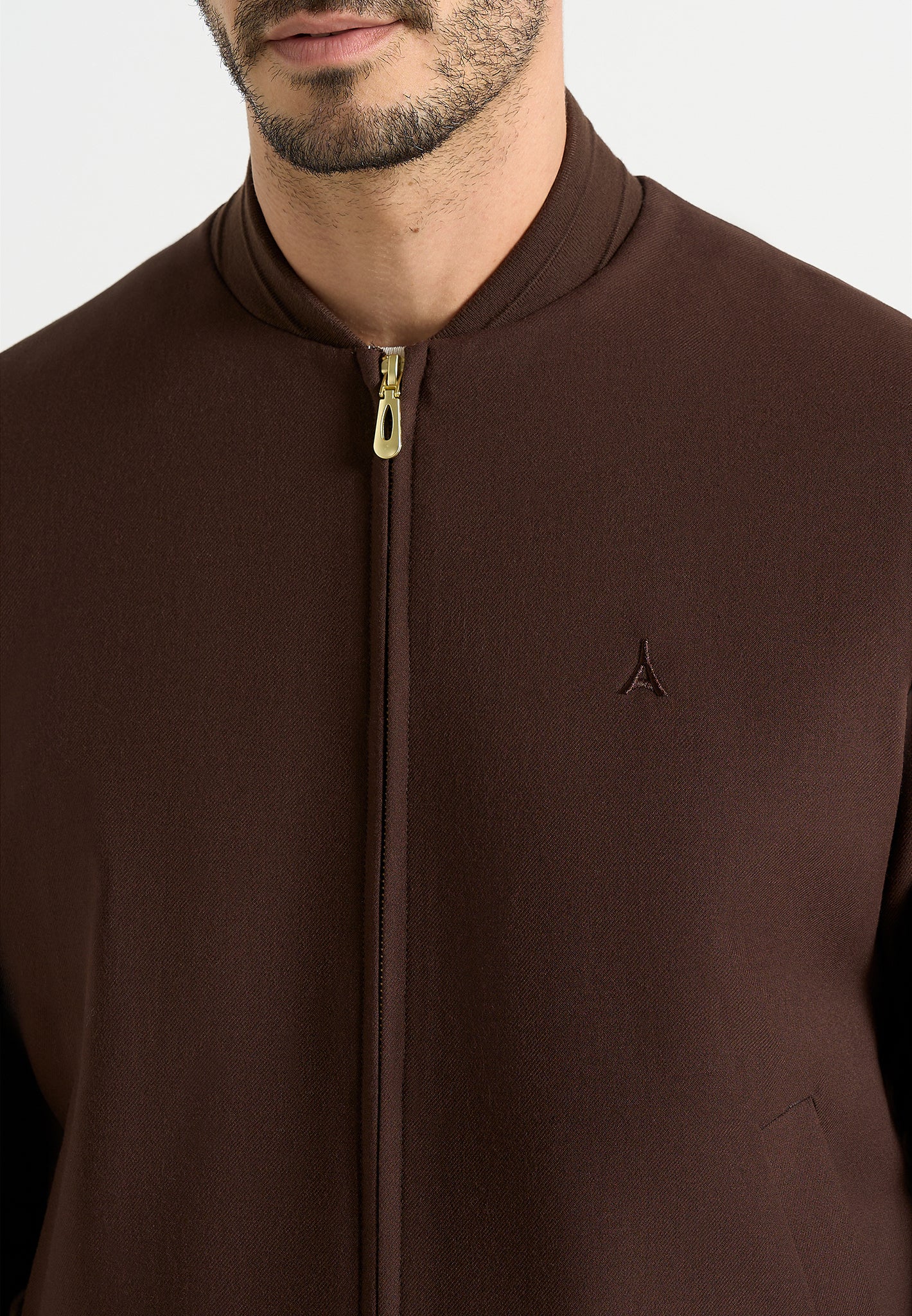 Sami - Tailored Bomber Jacket - Brown 