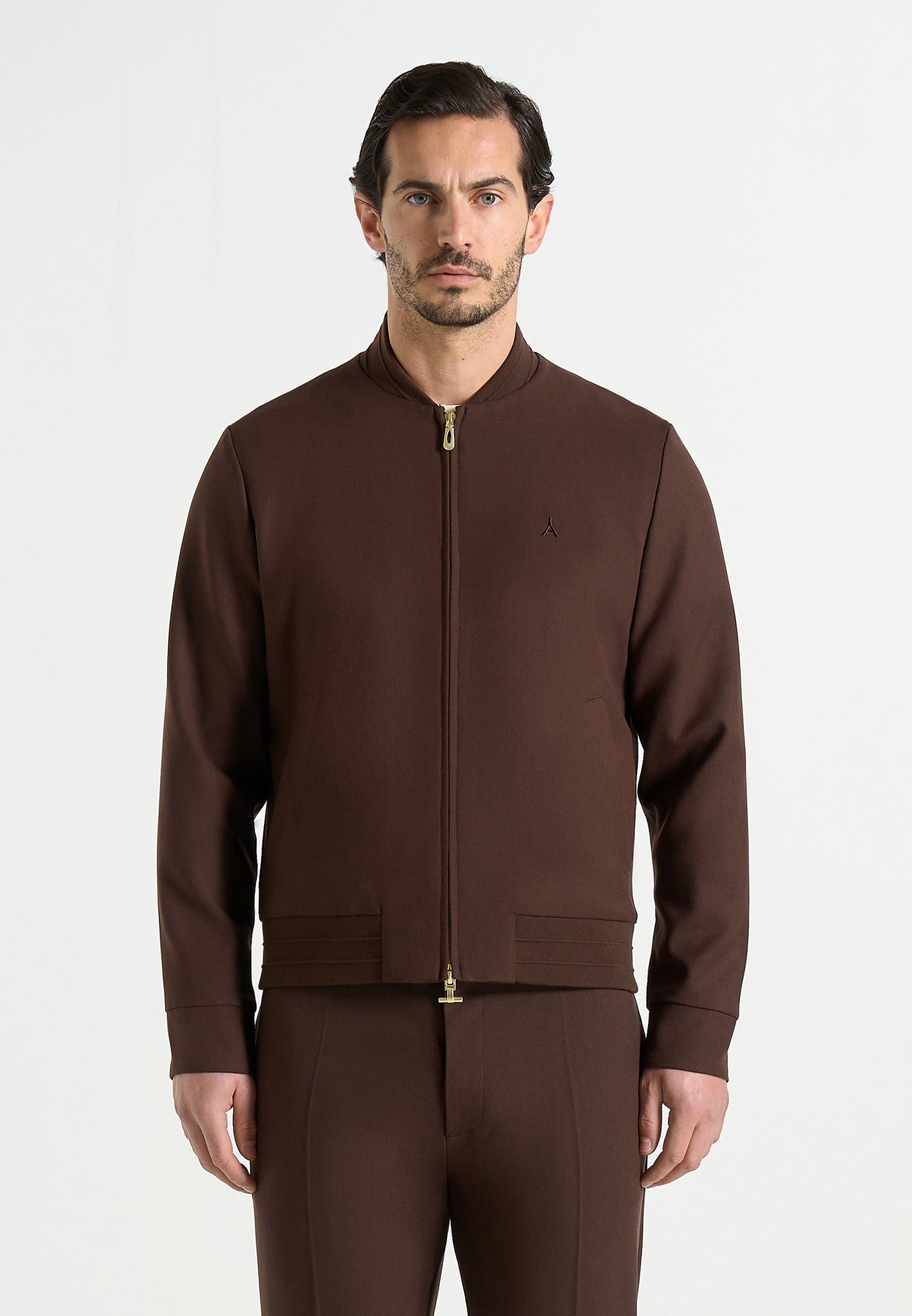 Sami - Tailored Bomber Jacket - Brown