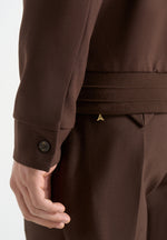 Sami - Tailored Bomber Jacket - Brown
