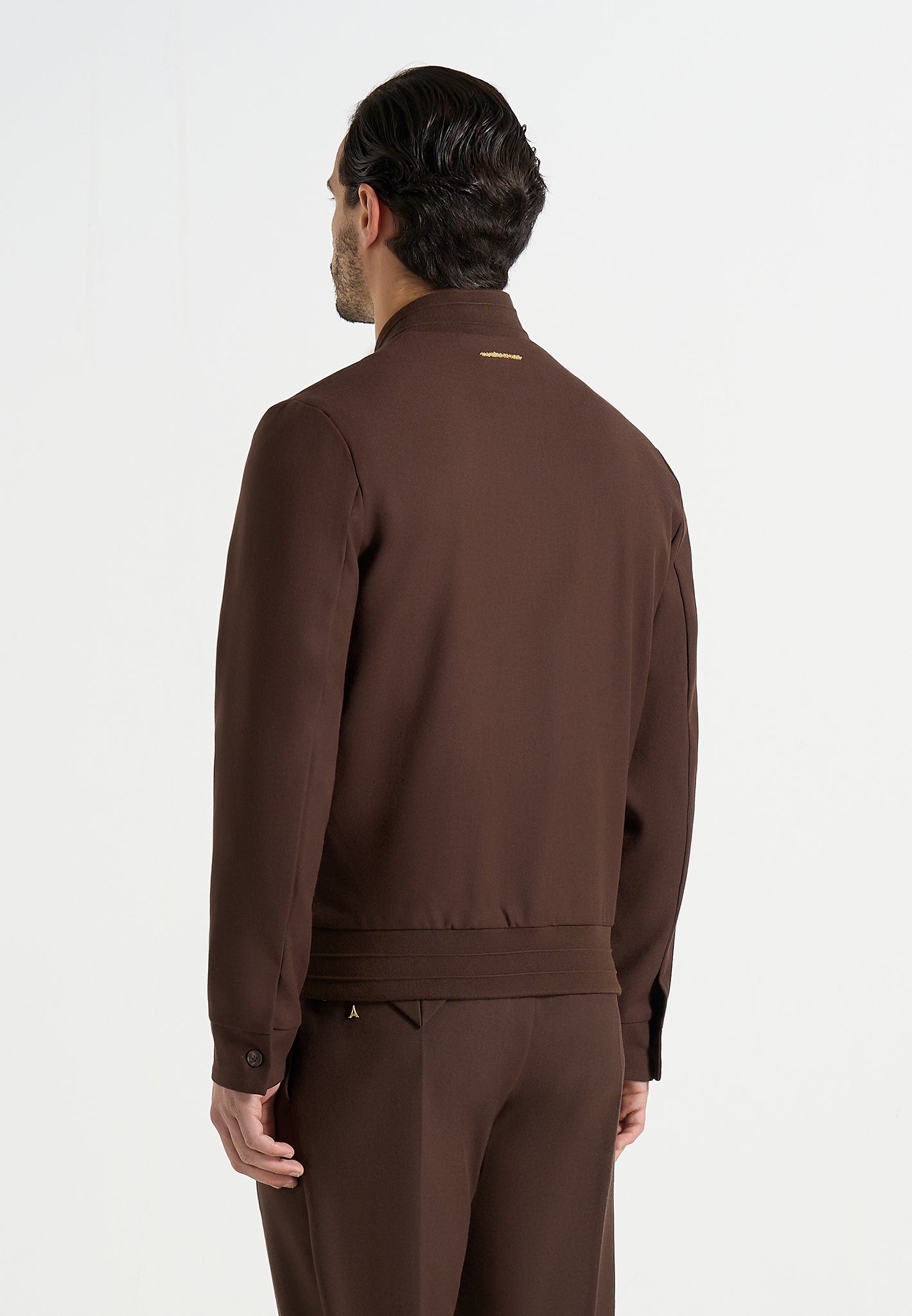 Sami - Tailored Bomber Jacket - Brown