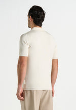 Bryn - Luxe Knitted Polo Top - Cream