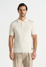 Bryn - Luxe Knitted Polo Top - Cream