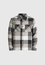 Rune - Unisex Check Overshirt - Black
