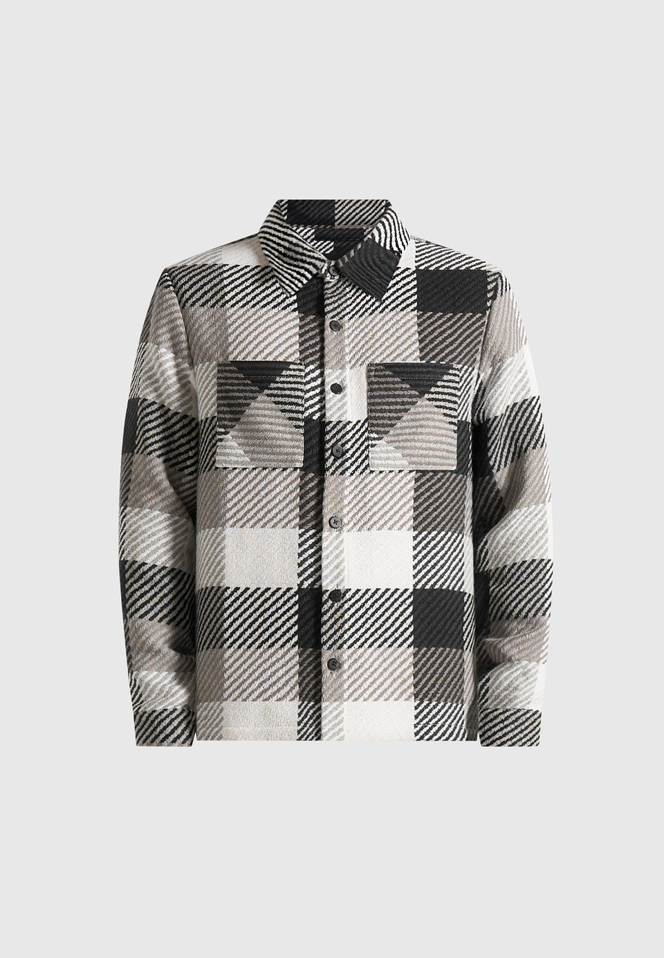 rune-unisex-check-overshirt-black