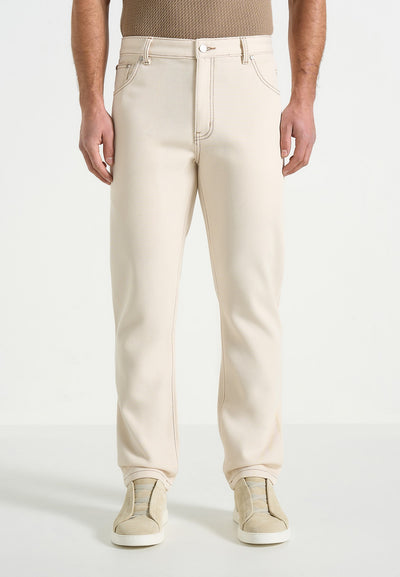 DN001 - Tapered Fit Jeans - Cream