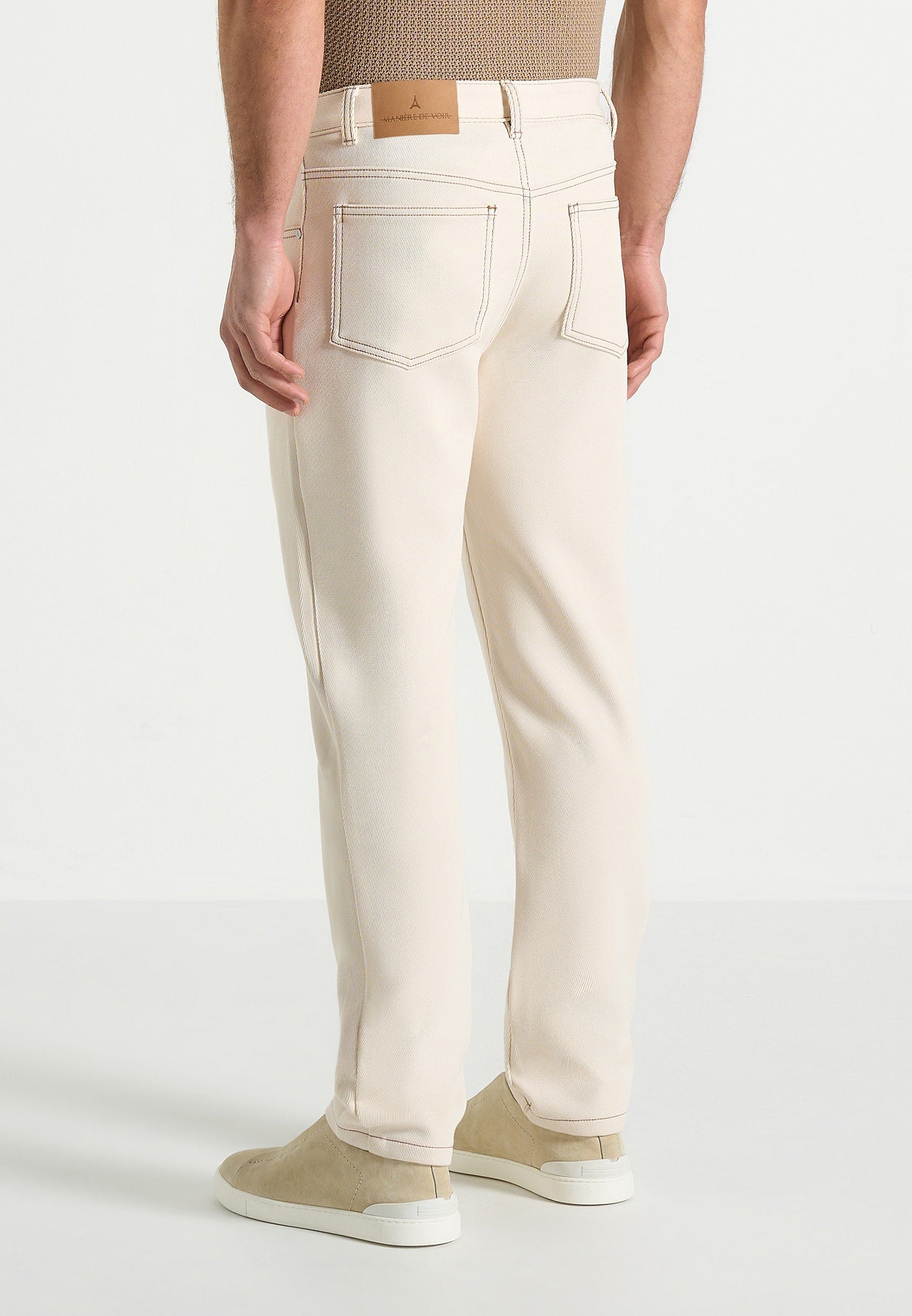 DN001 - Tapered Fit Jeans - Cream