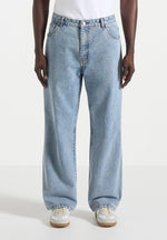 DN002 - Relaxed Fit Jeans - Mid Blue
