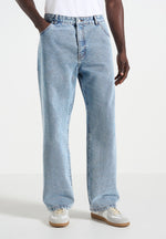 DN002 - Relaxed Fit Jeans - Mid Blue