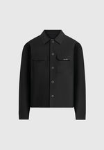Milo - Textured Cargo Jacket - Black