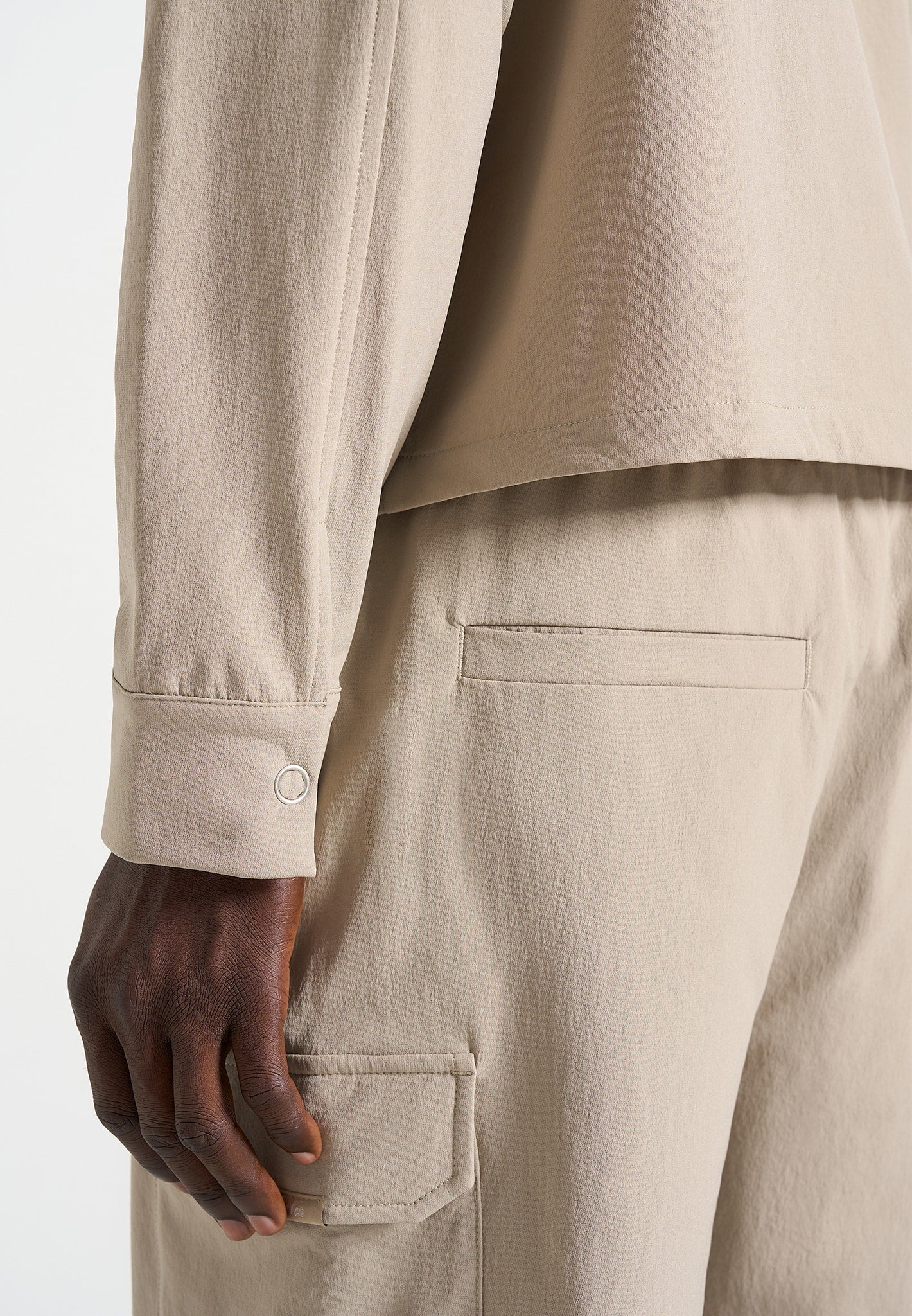 Milo - Technical Cargo Jacket - Taupe
