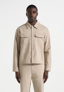 Milo - Technical Cargo Jacket - Beige