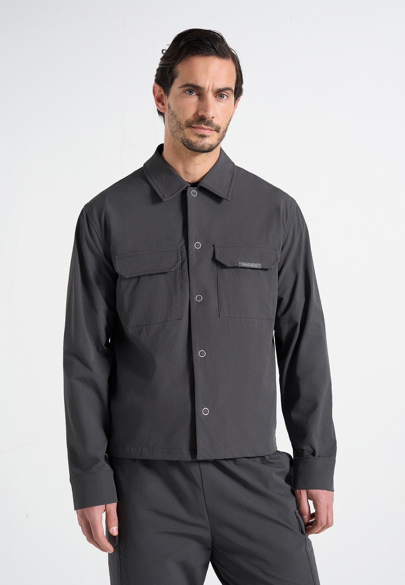 Milo - Technical Cargo Jacket - Charcoal 
