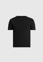 Ellis - Luxe Knitted T-Shirt - Black