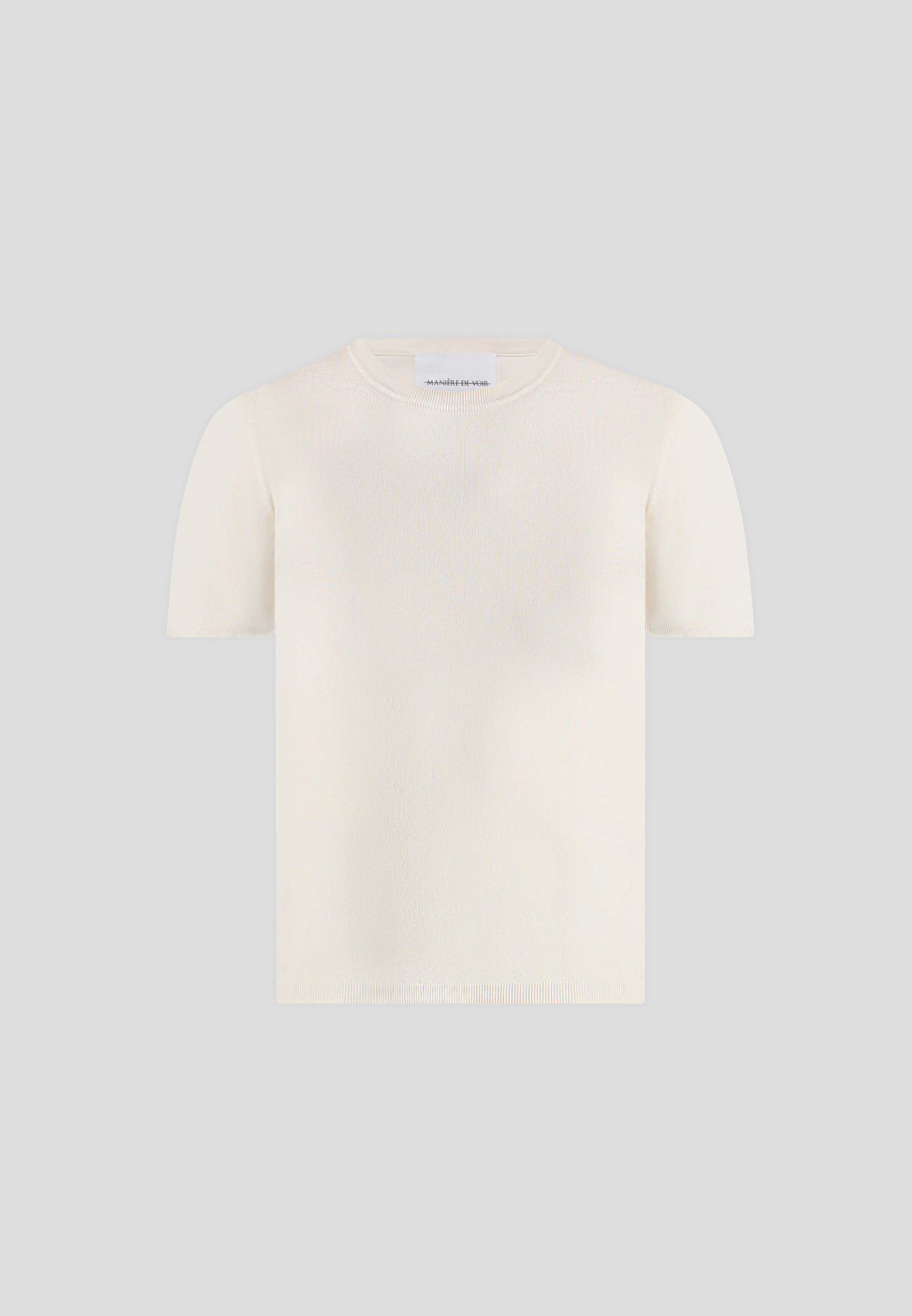 Ellis - Luxe Knitted T-Shirt - Cream