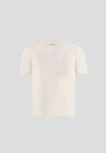 Ellis - Luxe Knitted T-Shirt - Cream