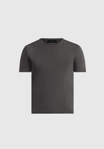 Ellis - Luxe Knitted T-Shirt - Charcoal