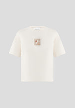 Thibault - Bird Detail Cotton T-Shirt - Cream