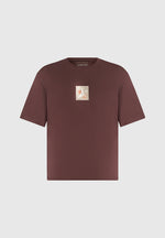 Thibault - Bird Detail Cotton T-Shirt - Brown