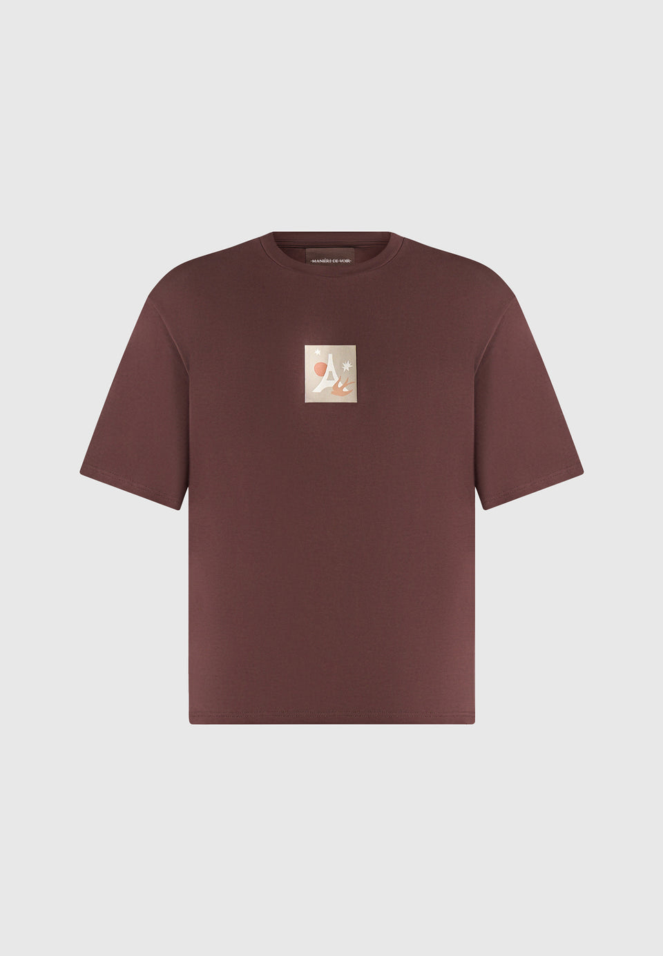 thibault-bird-detail-cotton-t-shirt-brown